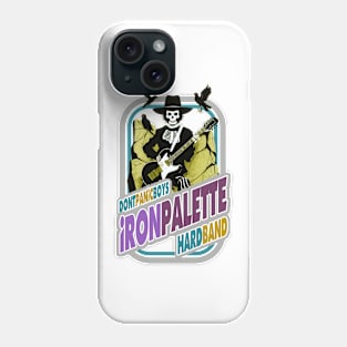 rock metal music guitar and guitarist graphic design by ironpalette Phone Case