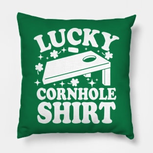 Lucky Cornhole Shirt Pillow