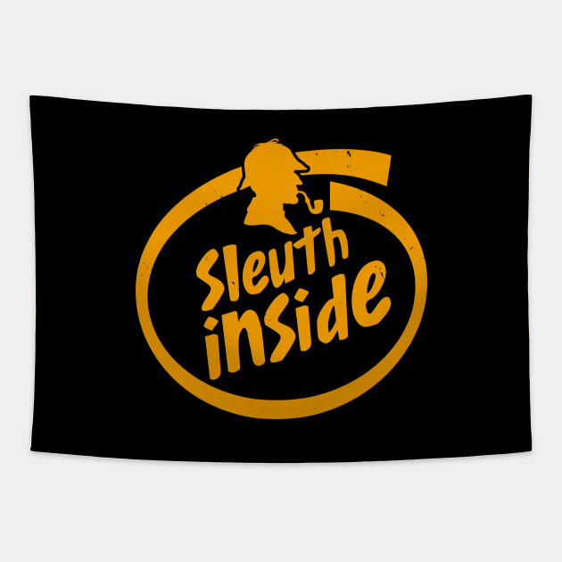 Sherlock Holmes Cool Logo Parody Tapestry by BoggsNicolas