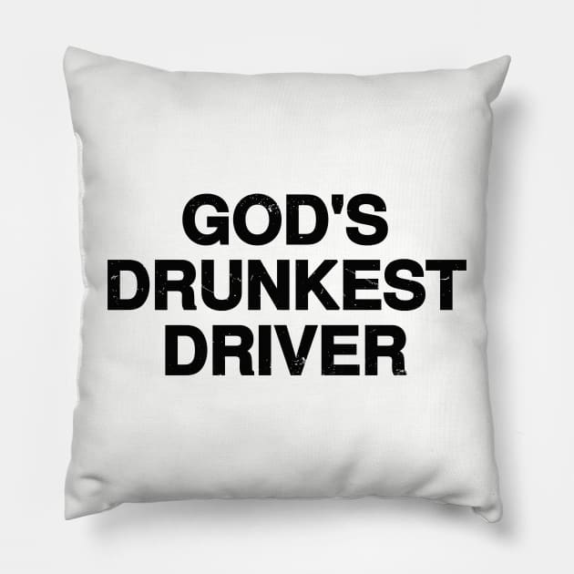 Funny Drunk Driver Pillow by Riel