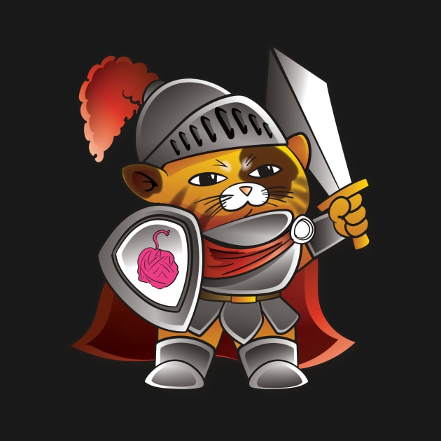 Sir Meowcelot - the Paladin by blackroserelicsshop@gmail.com