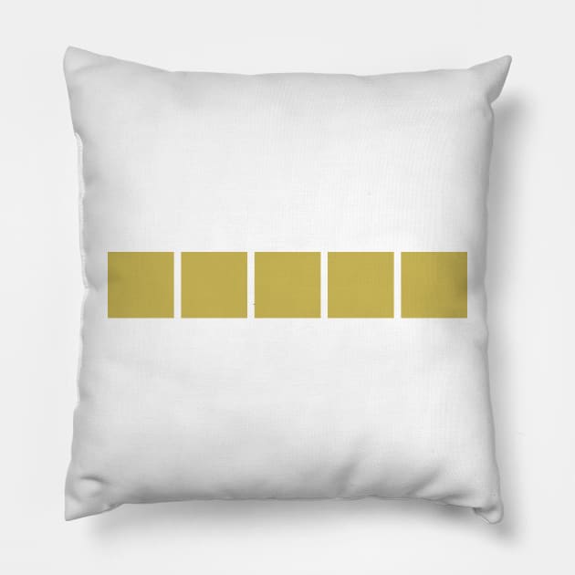 Yellow Wordle Line Pillow by BijStore