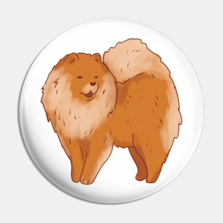 Chow chow illustration Pin