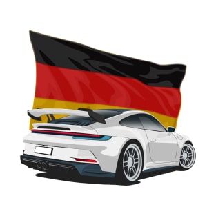 Porsche 911 gt3 German Flag T-Shirt