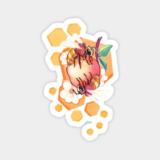 Bees & Apricot Magnet