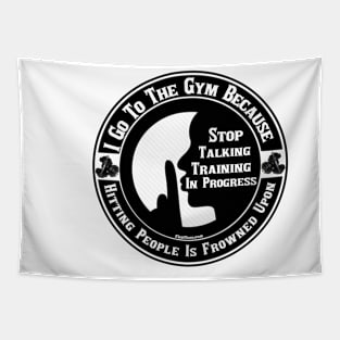 Training In Silence Tapestry