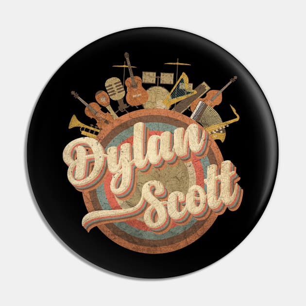 Music Tour Vintage Retro // Dylan Scott Pin by kumurkumur