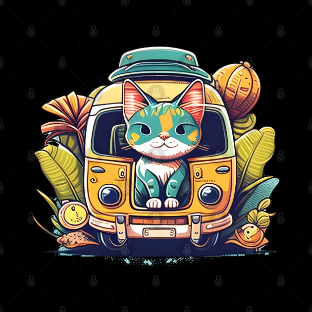 The Travelling Cats - Colorful Cat Travel In The World by Johnathan Allen Wilson