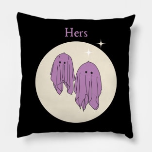 Hers Ghost Couple style 4 Pillow