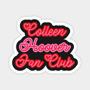 Colleen Hoover fan club pink red heart Magnet