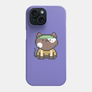 Pixel Quiet Brown White Spots Cat 77 Phone Case