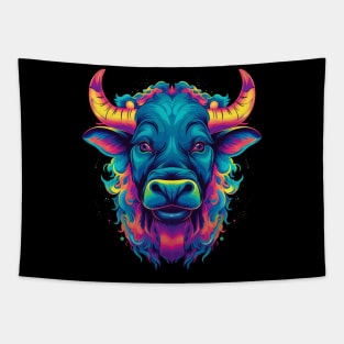 Water Buffalo Smiling Tapestry