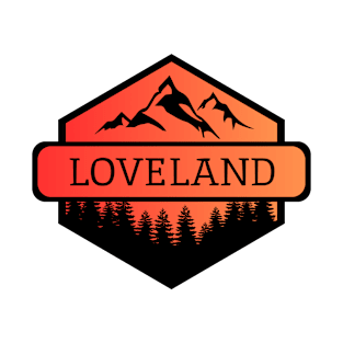 Loveland Colorado Mountains and Trees T-Shirt