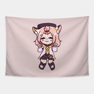 Genshin Impact Chibi Diona Fan Art Tapestry