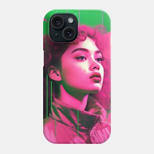 Stoic Abstract Pink & Green Girl Phone Case