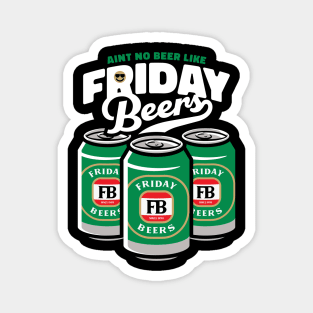 Friday Beers - Cans Magnet