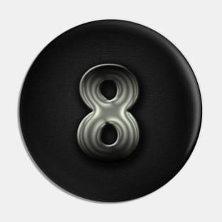 Number 8 Pin