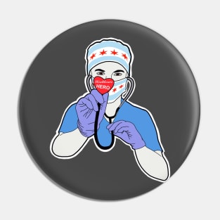 Chicago Healthcare Hero Pin