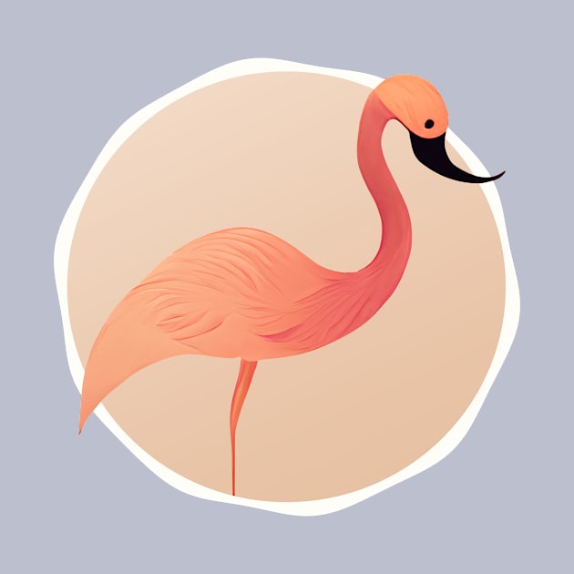 Adorable flamingo by Mad Swell Designs