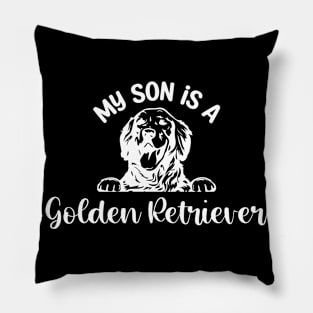 Cute Golden Retriever Mom Goldie Dad Love Dog Puppy Pillow