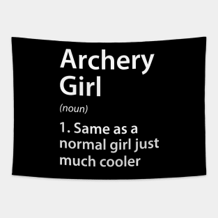 Archery Girl Definition Tapestry