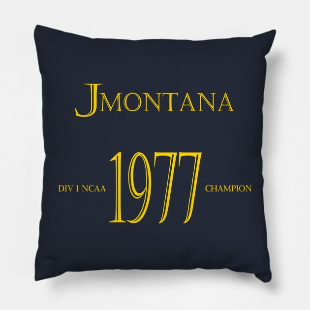 Joe Montana University of Notre Dame Pillow by Pastime Pros