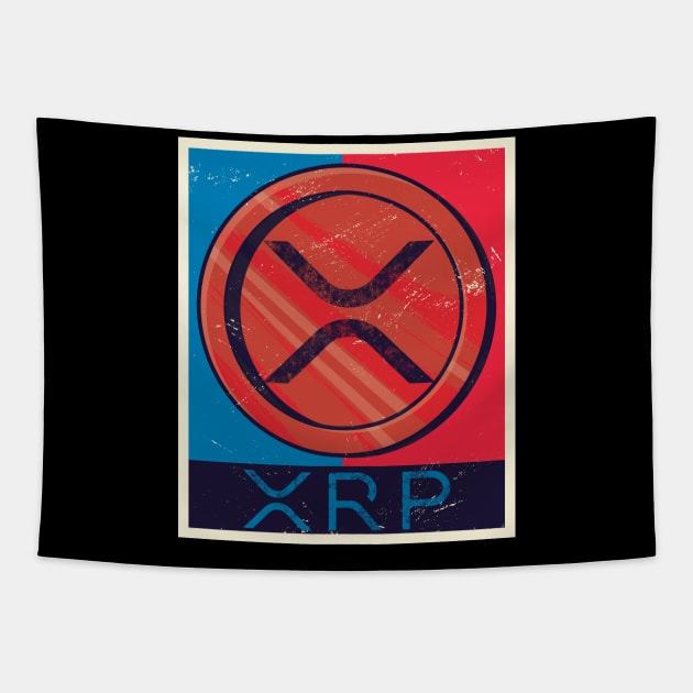 XRP Ripple token Crypto Xrp Army coin Ripple xrp token coin token Crytopcurrency Tapestry by JayD World