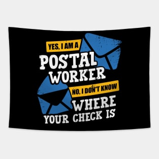 Funny Postal Worker Job Letter Carrier Gift Tapestry