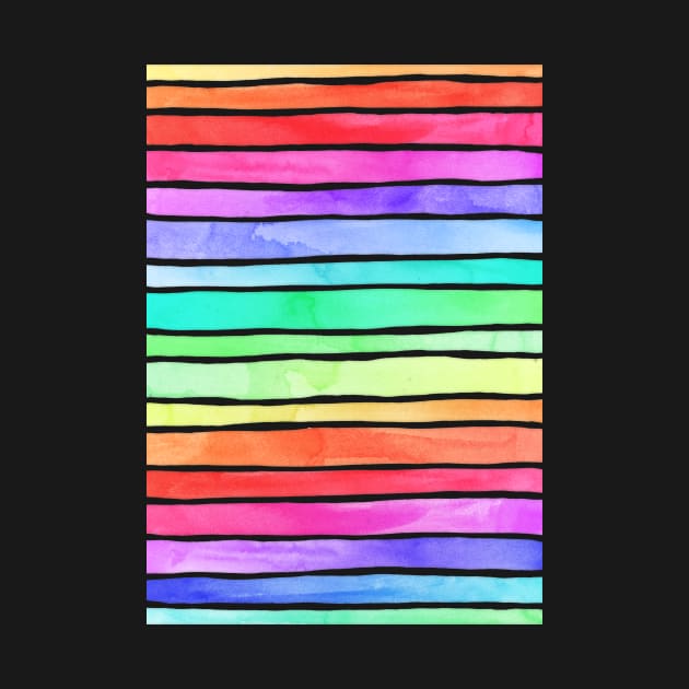 Ever So Bright Rainbow Stripes by micklyn