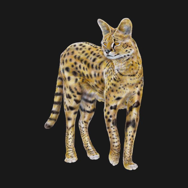 Serval by Tim Jeffs Art