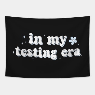 In My Testing Era Funny Testing Teacher For Teacher Funny Teacher Book Lover Bookish Sticker Book Aesthetic Tapestry