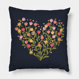 Floral Heart Pillow