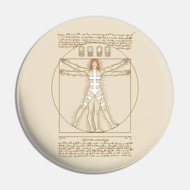 Vitruvian Leeloo Pin by Andriu