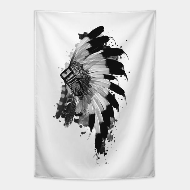 headdress Tapestry by BekimART