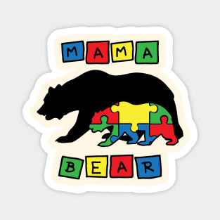 Graphic Design Bear Magnet