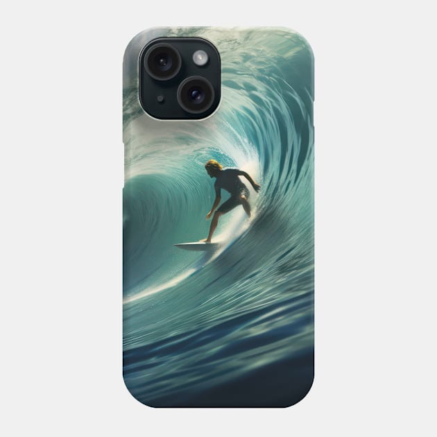 Surfing the perfect wave Phone Case by star trek fanart and more