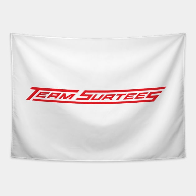 Surtees Formula One Team 1970-78 F1 logo - red Tapestry by retropetrol