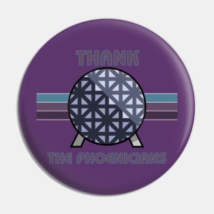 Thank the Phoenicians Purple Pin