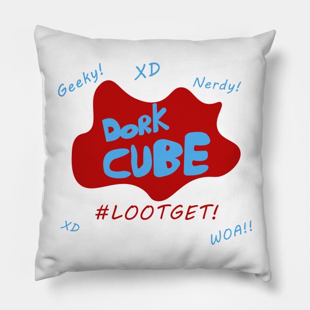 Dork Cube Pillow by zuckening