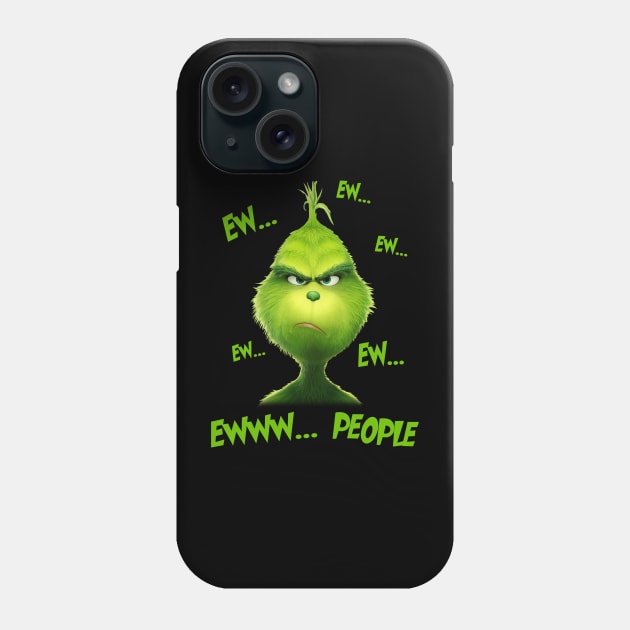 Funny Grinch Christmas Grinch Funny Gift Grinchmas Grinch Lovers Phone Case by Archer Expressionism Style