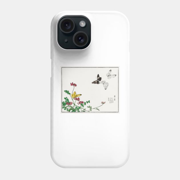 Butterflies and flower Phone Case by Artprintzilla