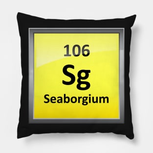 Seaborgium Periodic Table Element Symbol Pillow