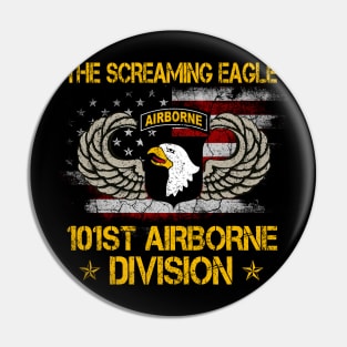 101st Airborne Paratrooper US Army Veteran Vintage Pin