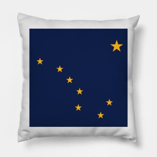 Flag Alaska. USA Pillow