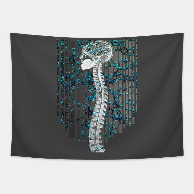 Skeletal Connection Tapestry by t3style