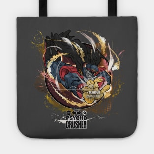 M. BISON: PSYCHO CRUSHER - NAVY/RED Tote