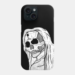 Dark angel skull Phone Case