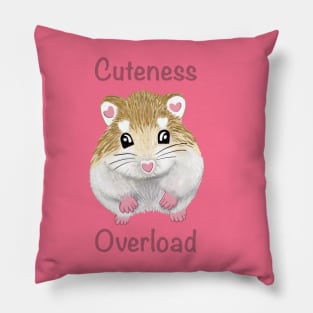 Cuteness overload hamster Pillow