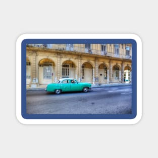 Green Car, Havana, Cuba Magnet