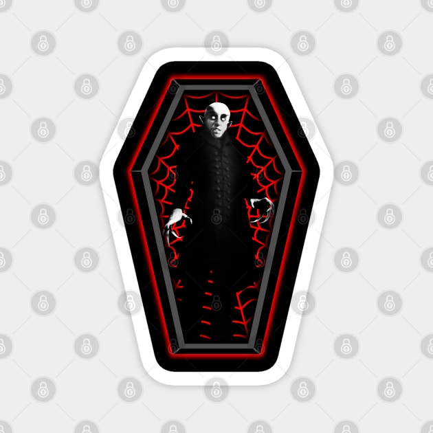 COFFIN MUGSHOT 4 (NOSFERATU) Magnet by GardenOfNightmares